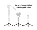 Mini Metal Tripod Aluminum Alloy Desktop Stand Tripod with 1/4 inch Screw for DSLR ILDC Camera Camcorder Projector