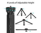 Mini Metal Tripod Aluminum Alloy Desktop Stand Tripod with 1/4 inch Screw for DSLR ILDC Camera Camcorder Projector