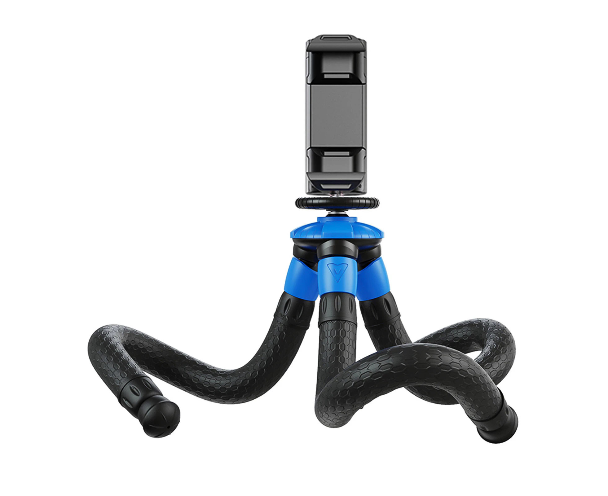 APEXEL APL-JJ07 Detachable Flexible Octopus Tripod Portable Mini Travel Mobile Phone Tripod with Foldable Phone Clip Compatible with iPhone GoPro DSLR