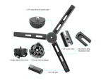 Mini Metal Tripod Aluminum Alloy Desktop Stand Tripod with 1/4 inch Screw for DSLR ILDC Camera Camcorder Projector