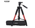 ZOMEI Q111 142cm/56" Lightweight Portable Aluminum Alloy Camera Travel Tripod with Quick Release Plate/ Carry Bag for Canon Nikon Sony DSLR Smartphone