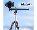 K&F CONCEPT S210 2M/78.7Inch Professional Photography Tripod Monopod Aluminum Alloy Camera Tripod Stand 10kg/22lbs Load Capacity with 360° Rotatable B