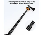 K&F CONCEPT Sports Camera Extendable Selfie Stick Tripod Aluminum Alloy 32cm/12.6in Max. Height 2kg Load Capacity Replacement for GoPro Hero 12/11/10/