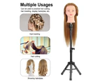 Wig Stand Tripod Adjustable Mannequin Head Stand Hairdressing Training Head Holder Metal Bracket