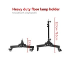 78.5cm/30.9in Adjustable Tripod Stand Video Light Stand 2-section 50kg/110lbs Load Capacity with Wheel Base Universal Interface 1/4in & 3/8in Threaded