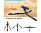 CAVIX AT2542 52.5-inch Foldable Tripod Camera Stand with Fluid Ball Head Aluminum Alloy 10kg/22lbs Load Capacity 3 Sections Portable Tripod Stand with