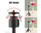 Lightweight Portable Mini Tripod Extendable Tripod Stand Handle Grip with 4 Levels of Adjustable Height for Phone Camera Selfie Video Recording Live S