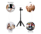 Lightweight Portable Mini Tripod Extendable Tripod Stand Handle Grip with 4 Levels of Adjustable Height for Phone Camera Selfie Video Recording Live S