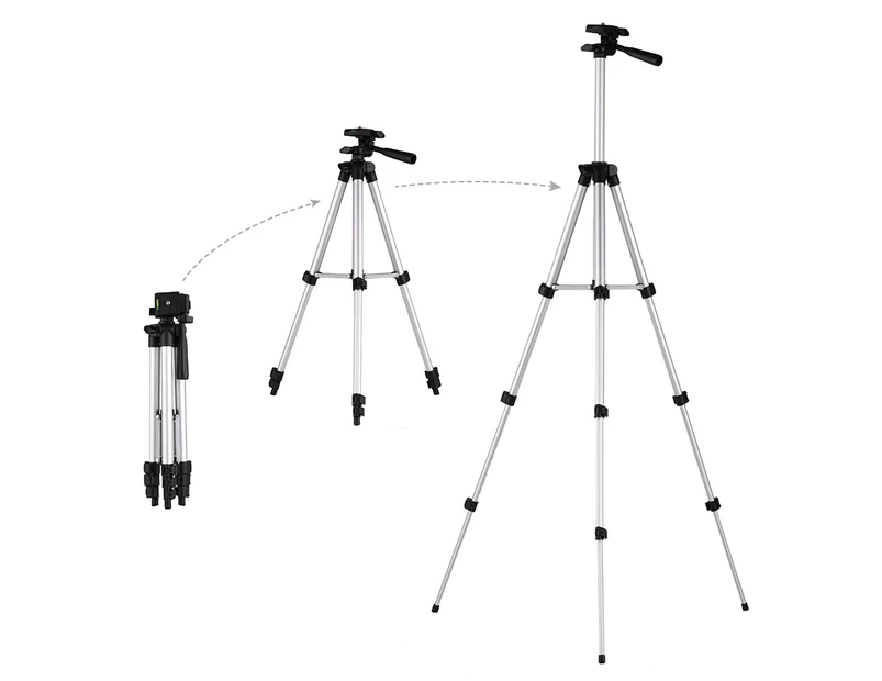 3110 Pro Camera Tripod Lightweight Flexible Portable Three-way Head Compatible with Sony Canon Nikon