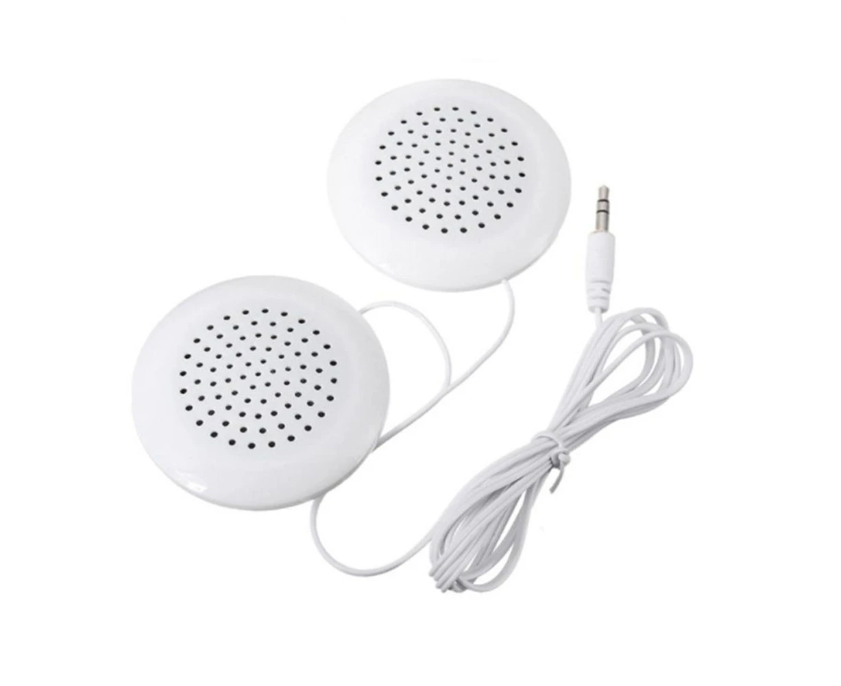 3.5mm Universal Dual Speakers MP3 MP4 Mobile Phone Music Pillow Player Accessory-White