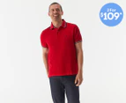 Tommy Hilfiger Men's Winston Solid Wicking Polo Shirt - Apple Red