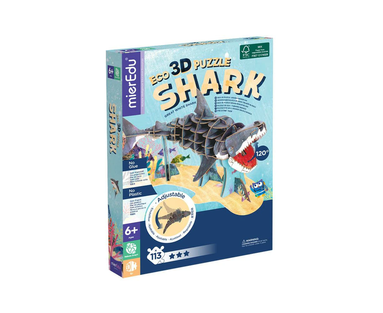 Eco 3D Puzzle - Great White Shark