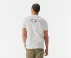 Tommy Hilfiger Men's Back Logo Tee / T-Shirt / Tshirt - Fresh White