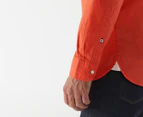 Tommy Hilfiger Men's Classic Flex Poplin Shirt - Lush Coral