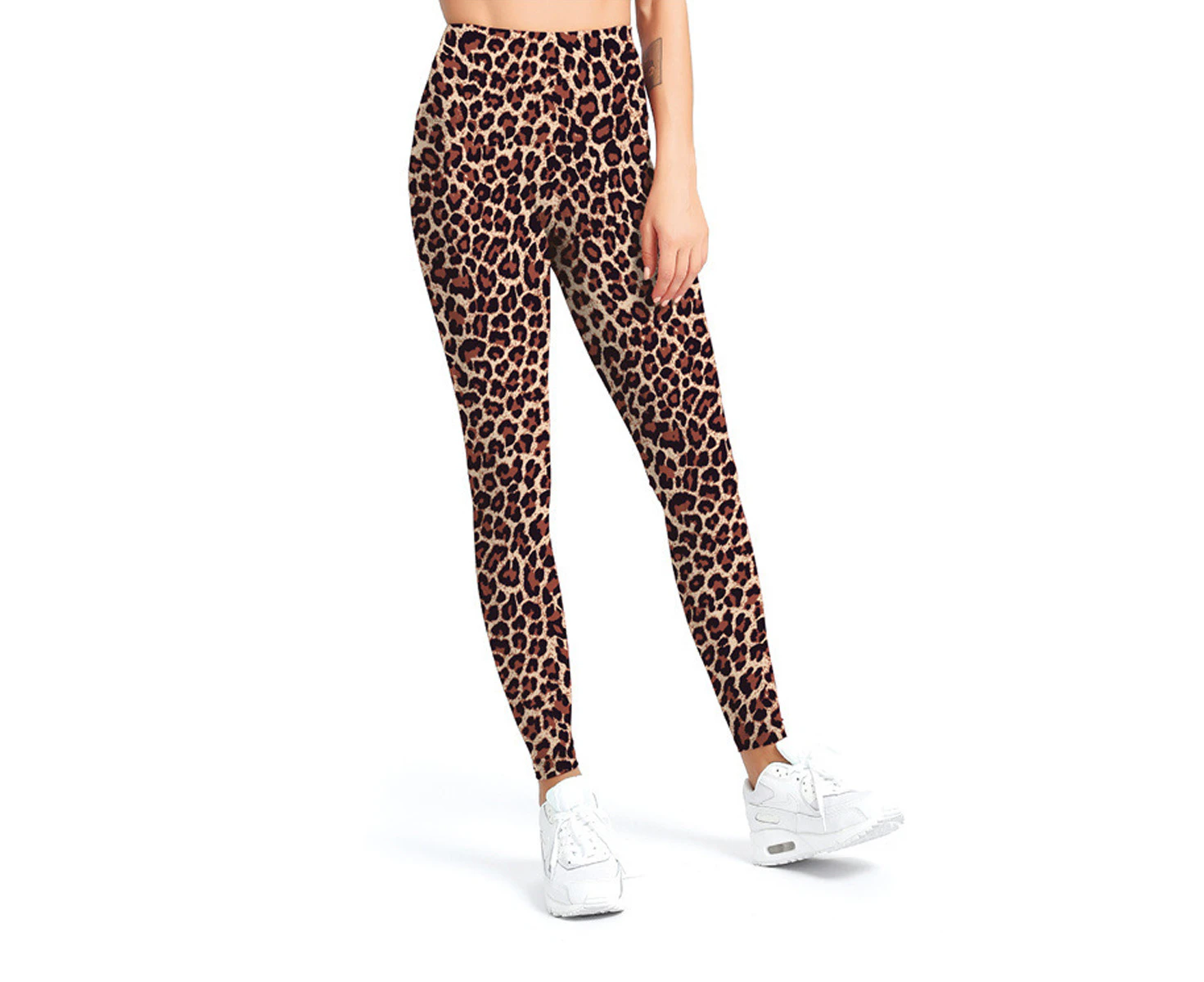 High Waisted Pattern Leggings for Women - Buttery Soft Tummy Control Workout Yoga Pants