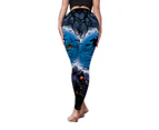 Halloween Costume Running Pants for Women - Printed Stretchy Yoga Tights