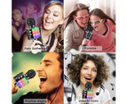 Black Karaoke Microphone 4 in 1 Bluetooth Handheld Wireless Portable Speaker