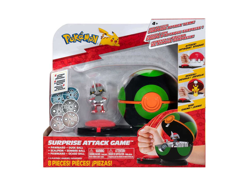 Pokemon - Surprise Attack Game Pawniard with Dusk Ball