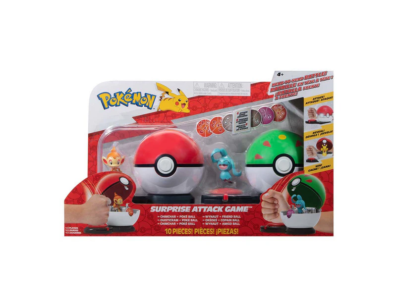 Pokemon - Chimchar and Wynaut Surprise Attack Figures