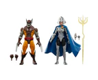 Marvel - Marvel Legends - Comics Collectible 50th Anniversary Wolverine and Lilandra Neramani Figure 2 -Pack