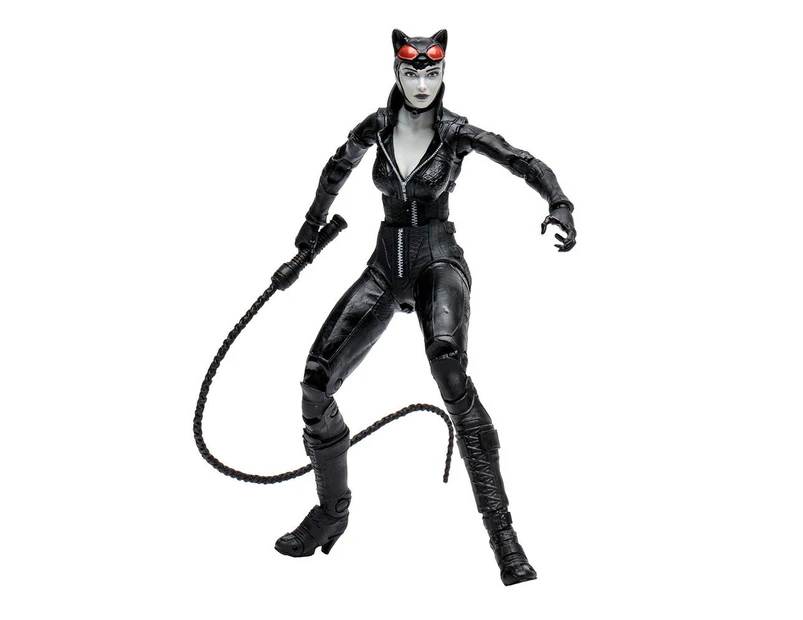 DC Comics - Batman: Arkham City - Catwoman 7" Action Figure (Black & White)