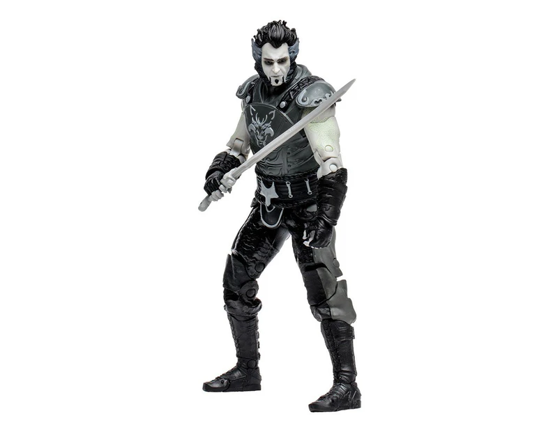 DC Comics - Batman: Arkham City - Ra's Al Ghul 7" Action Figure (Black & White)