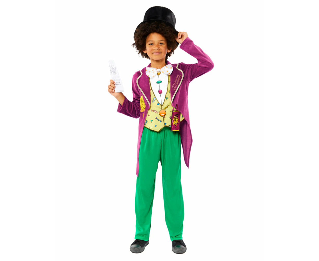 Roald Dahl Charlie and the Chocolate Factory Willy Wonka Boys Costume