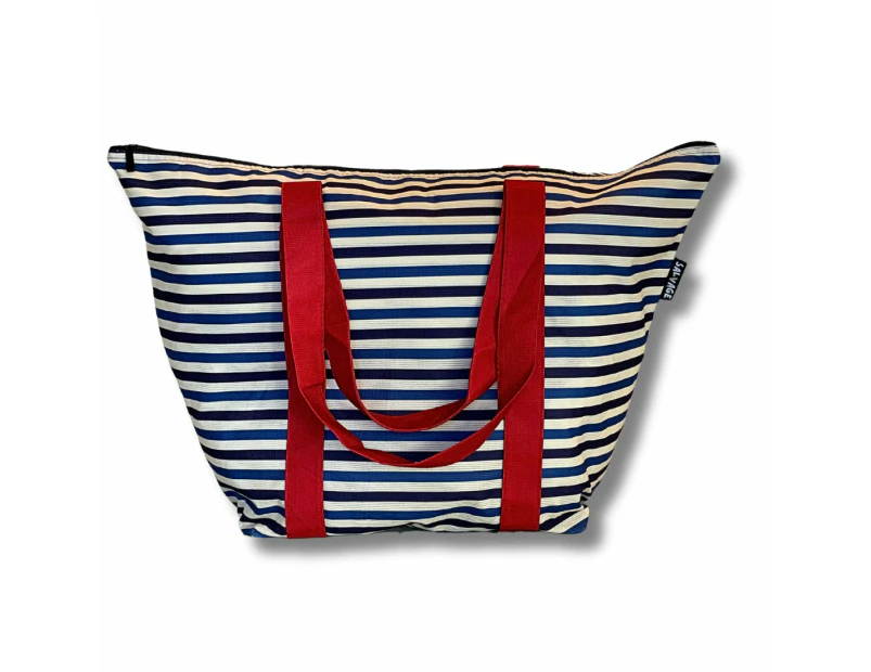 Salvage Australia Sustainably Made Beach Bag - Hello Sailor Striped Bag