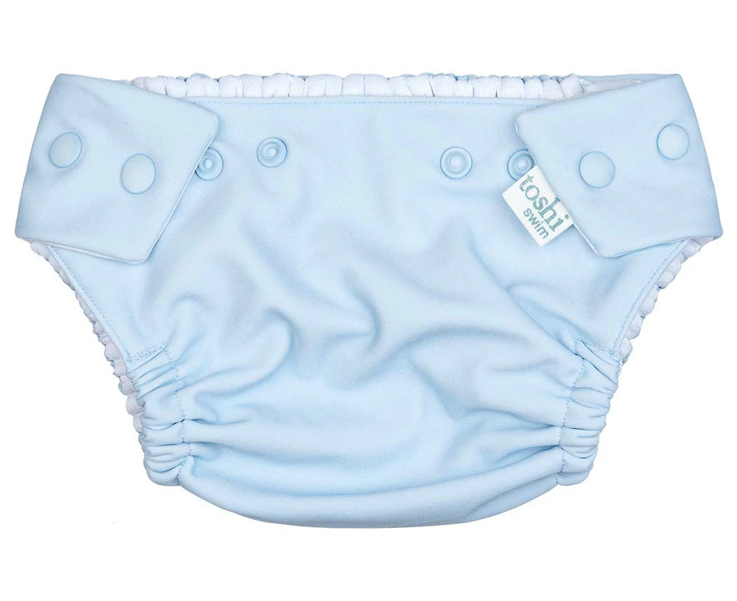 Toshi Swim Baby Nappy Solid Sky - Size 1-2