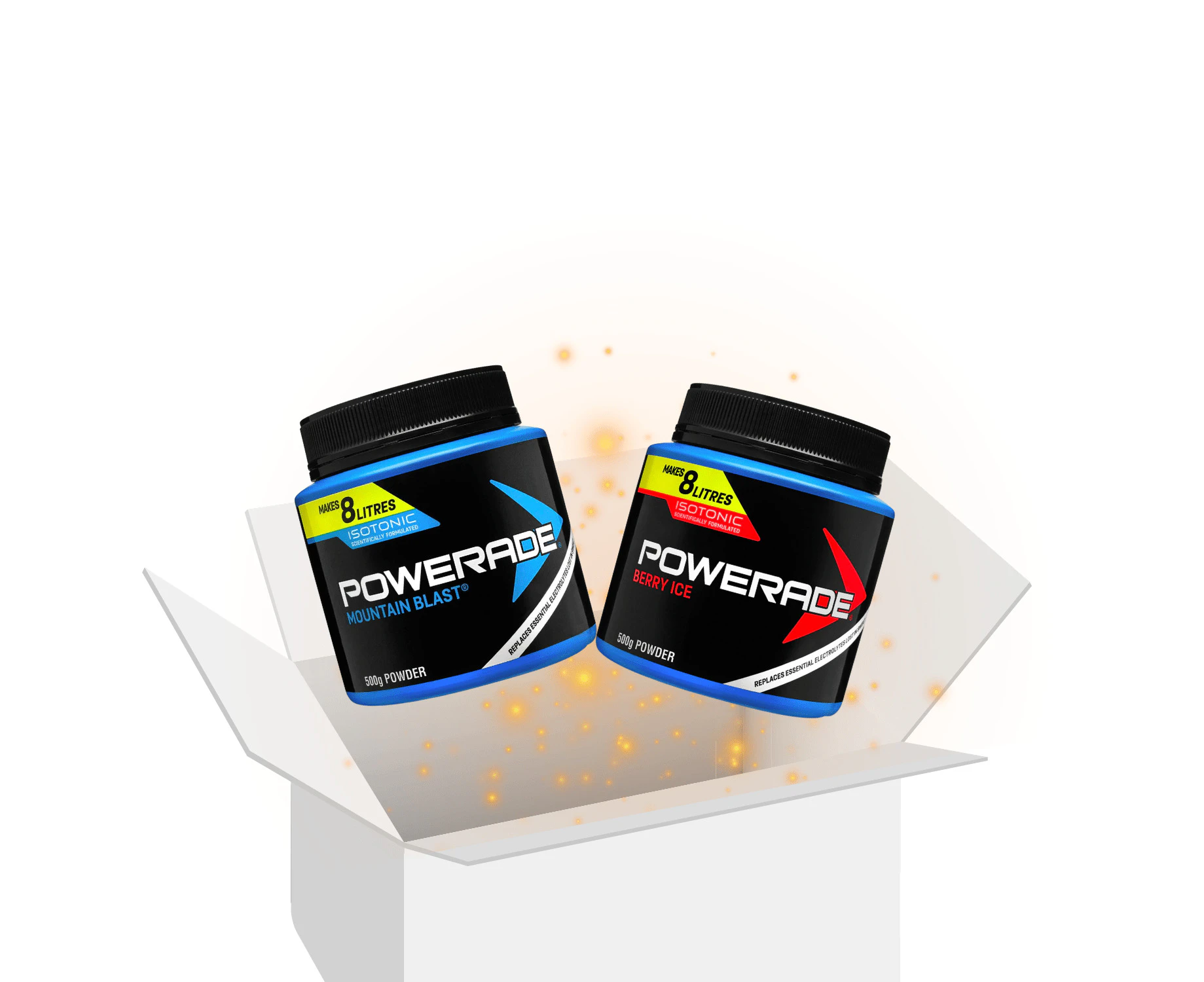 Powerade Isotonic Sports Hydration Drink Powder Duo Pack Gift Box Bundle