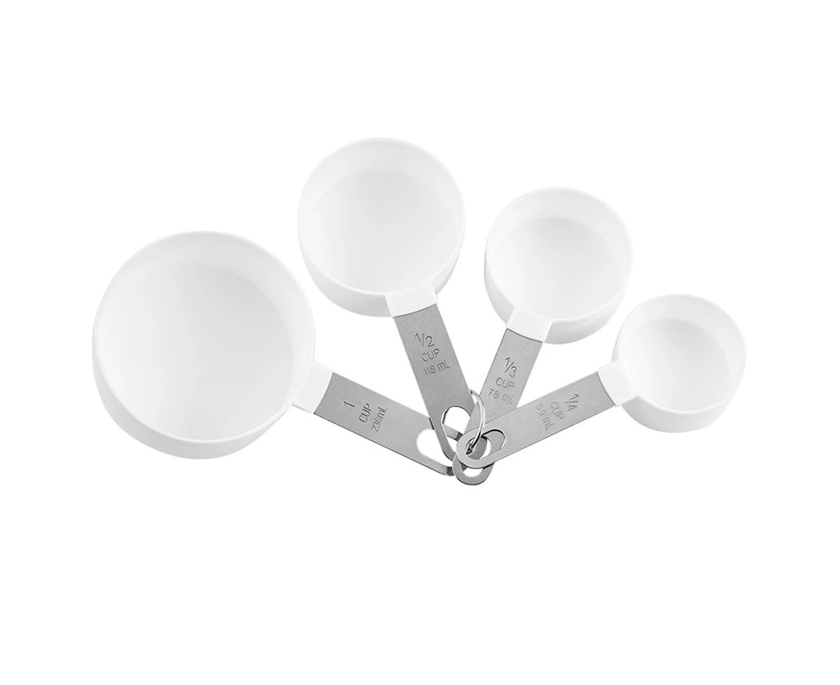 Stackable Stainless Steel Handle Measuring Cups for Measuring Dry and Liquid Ingredient