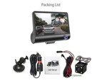 Car DVR 3 Cameras Lens 4.0 Inch Dash Camera Dual Lens With Rear view - No Rearview Camera, No TF Card