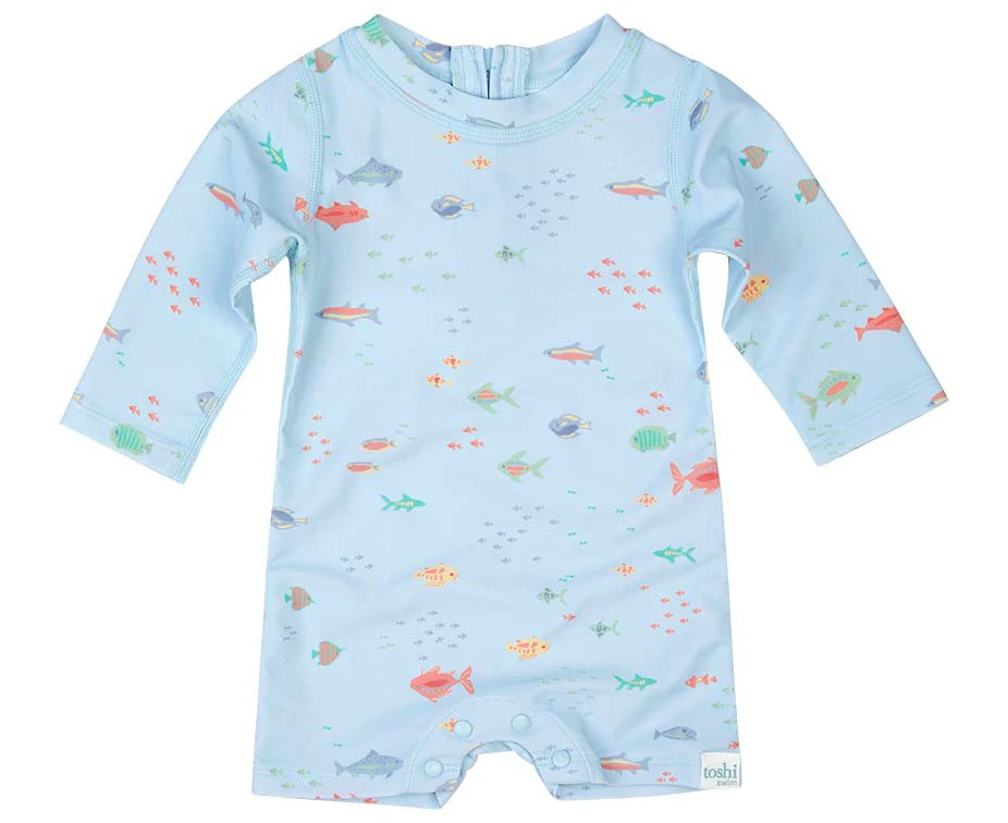 Toshi Swim Baby Onesie Long Sleeve Reef