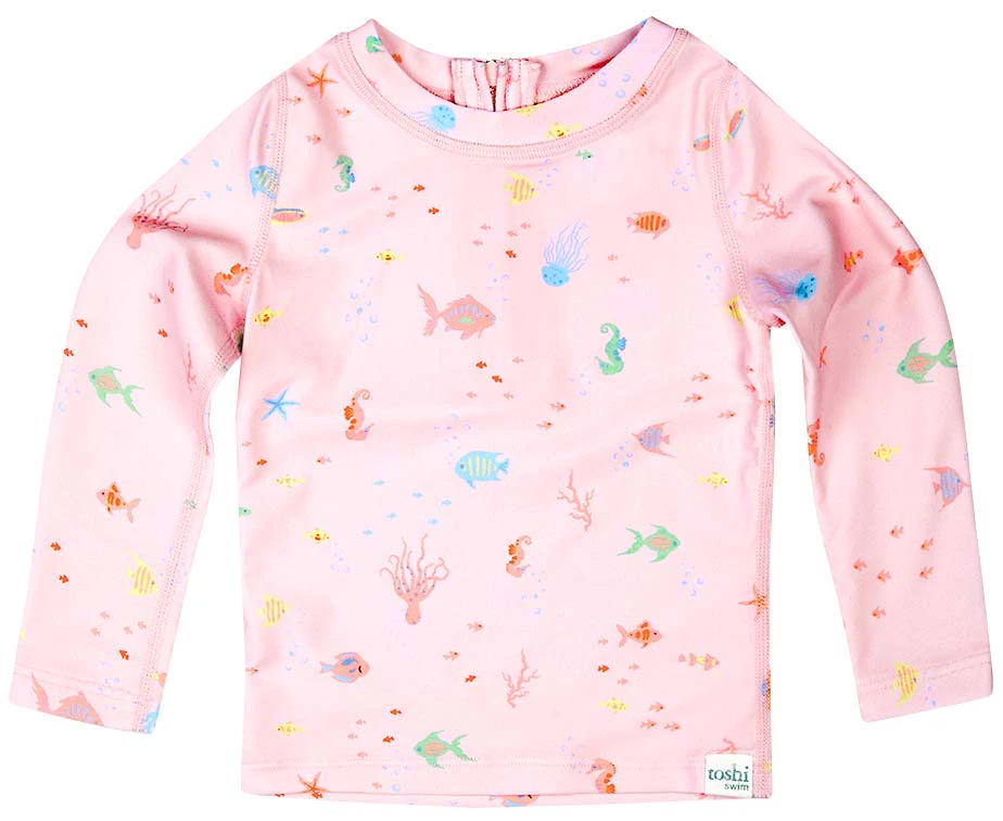 Toshi Swim Baby Rashie Long Sleeve Coral