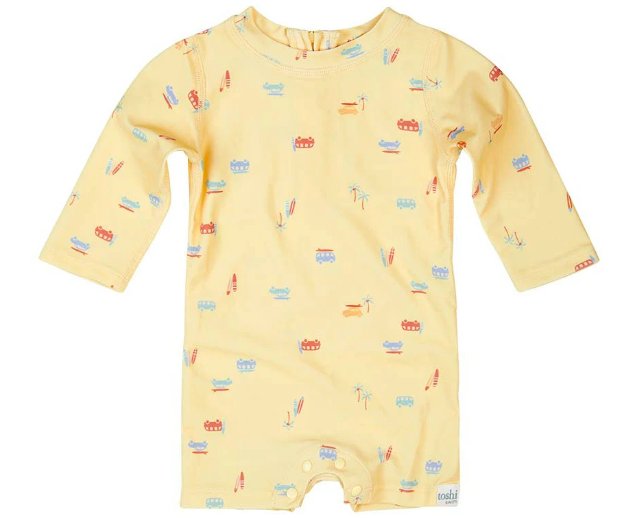 Toshi Swim Baby Onesie Long Sleeve Sunny