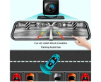 LOYOUTH 1080P DVR Dash Camera Front & Rear Dual Camera Driving Recorder with 10 Inch Touchscreen 170° Wide Angle Support Clear Night-Vision Parking