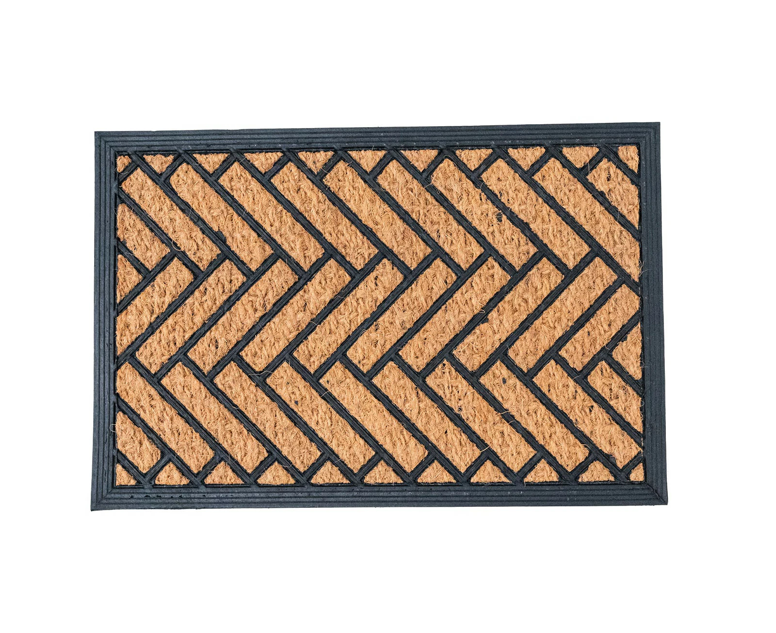 Drifts Wave rubber moulded coir non brush mat