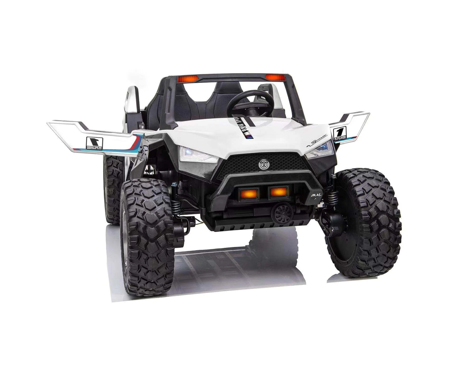 24V Beach Buggy Sahara 4WD Electric Ride On Toy for Kids - White