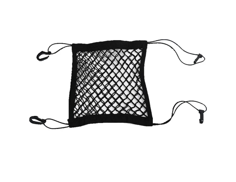 Dog Car Net Barrier, Stretchable Mesh Obstacle, Back Seat Net Organizer, Design for Pet Disturb Stopper & Storage Pouch -ST-2 30*30cm