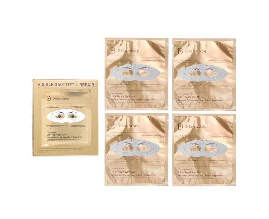 Dr Dennis Gross DermInfusions Lift + Repair Eye Mask 4pcs