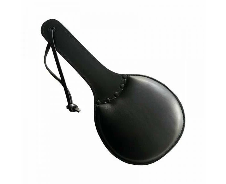 Rouge Leather Padded Ping Pong Paddle Black With Black Accessories