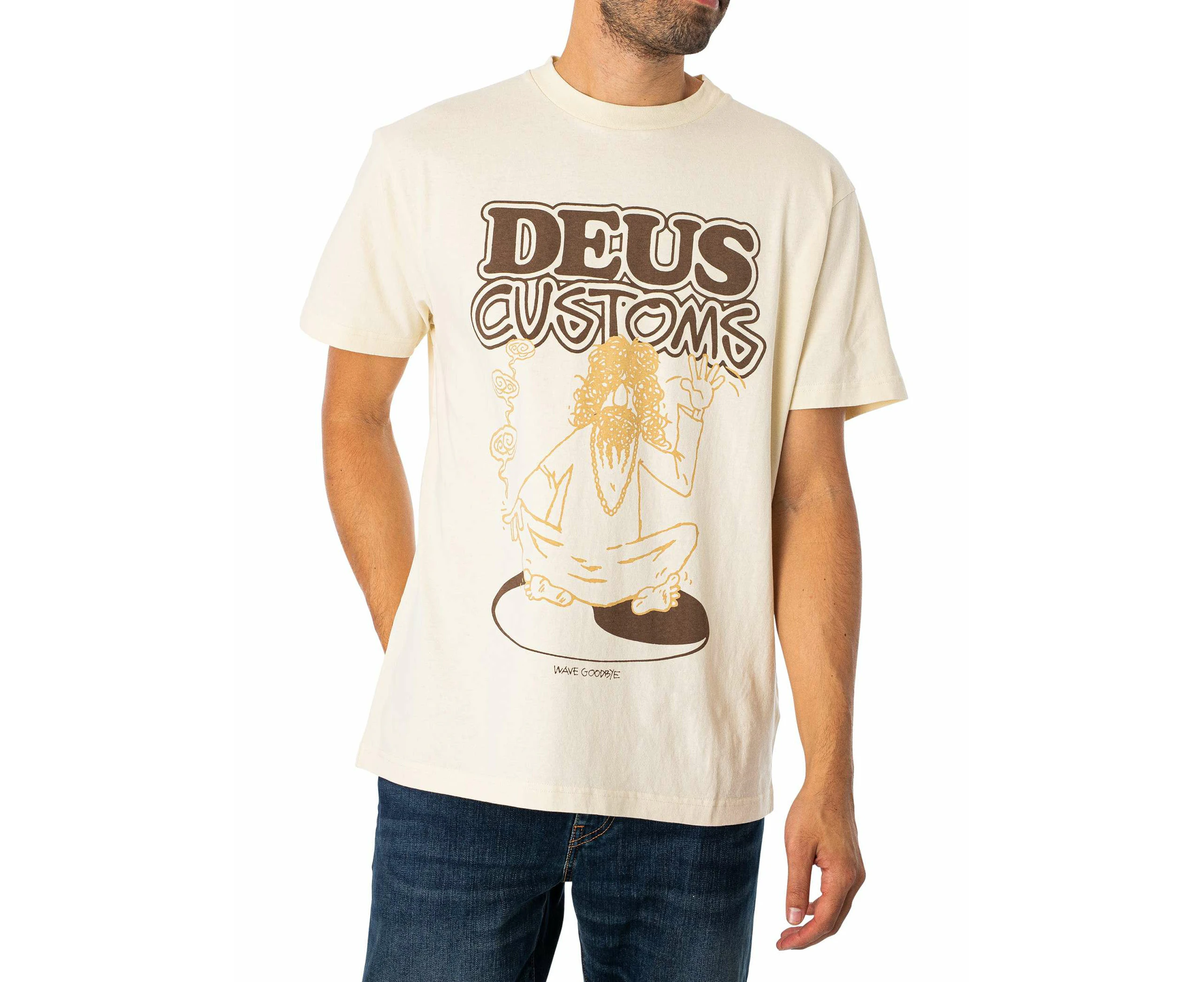 Deus Ex Machina Men's Emphatic Wave T-Shirt - White