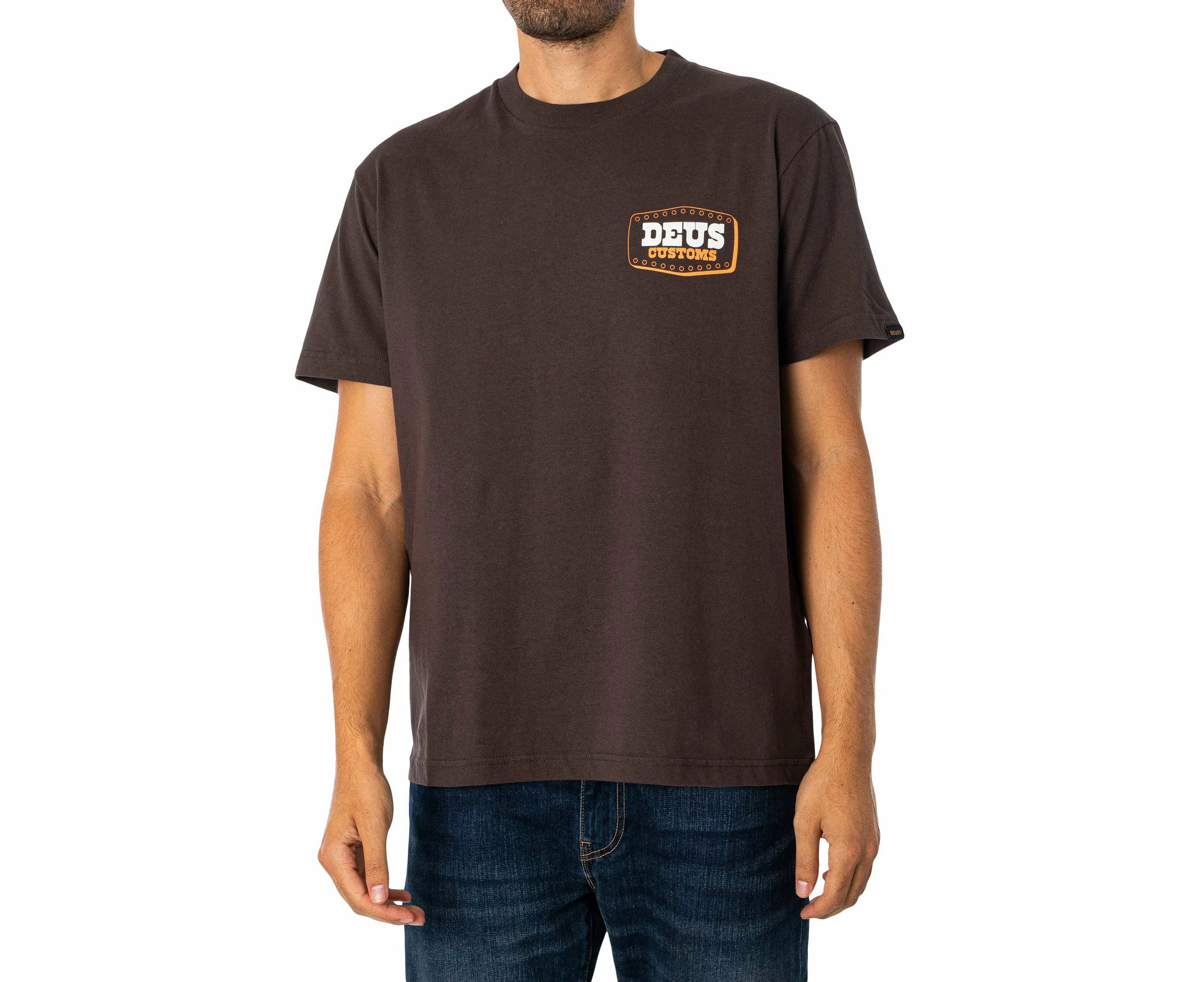 Deus Ex Machina Men's Buckle Up T-Shirt - Brown