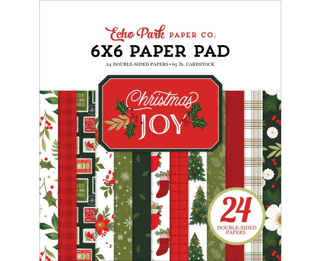 Echo Park Double-Sided Paper Pad 6"X6" Christmas Joy