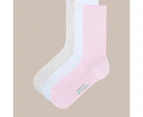 3 Pack Lightweight Bamboo Rib Crew Socks - Underworks