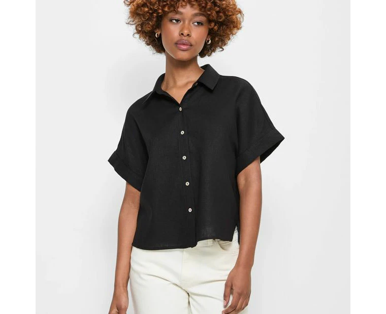 Petites Linen Blend Shirt - Dannii Minogue