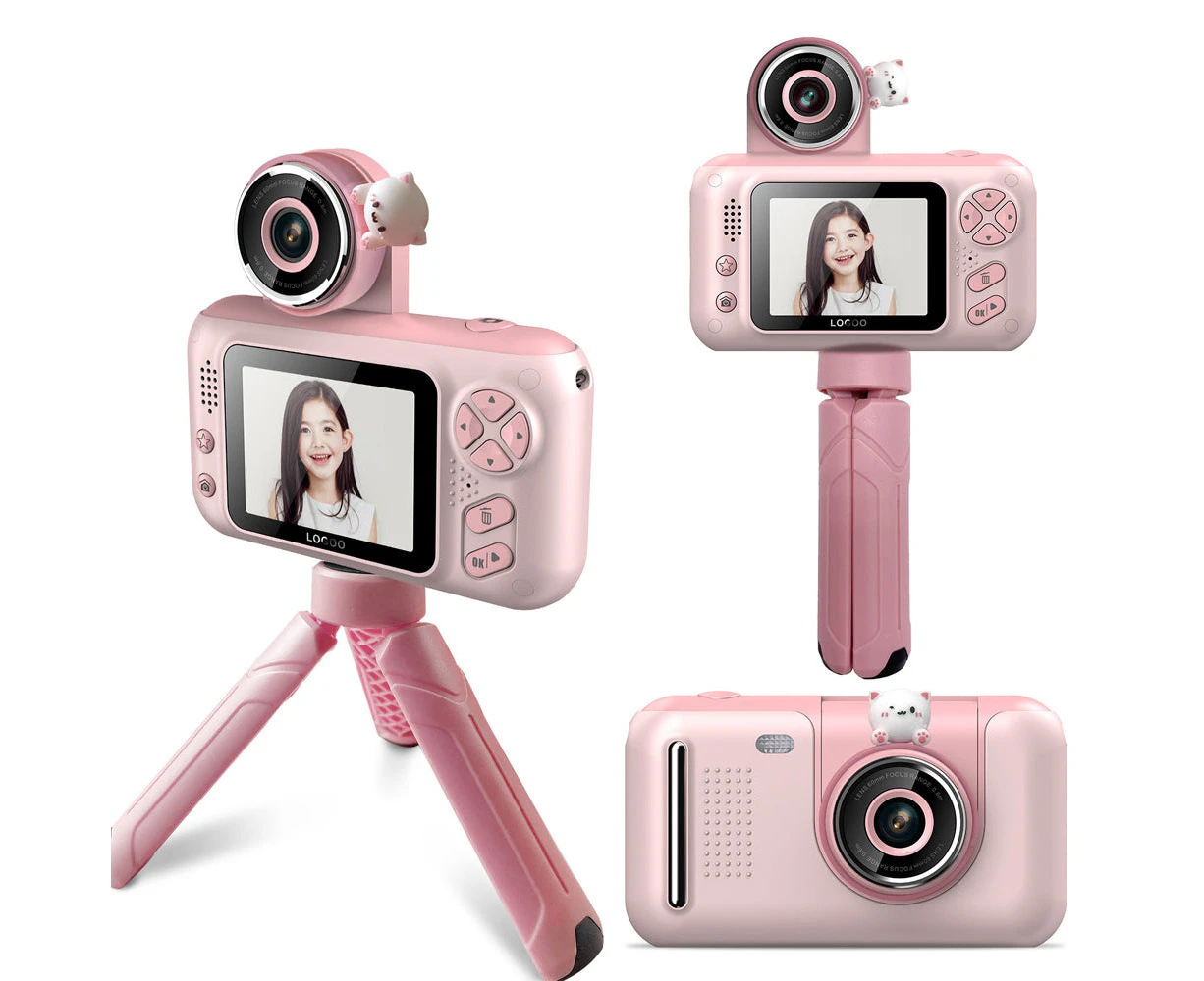 1080P Handheld 2.4 Inch HD Screen Children’s Digital Camera - Pink