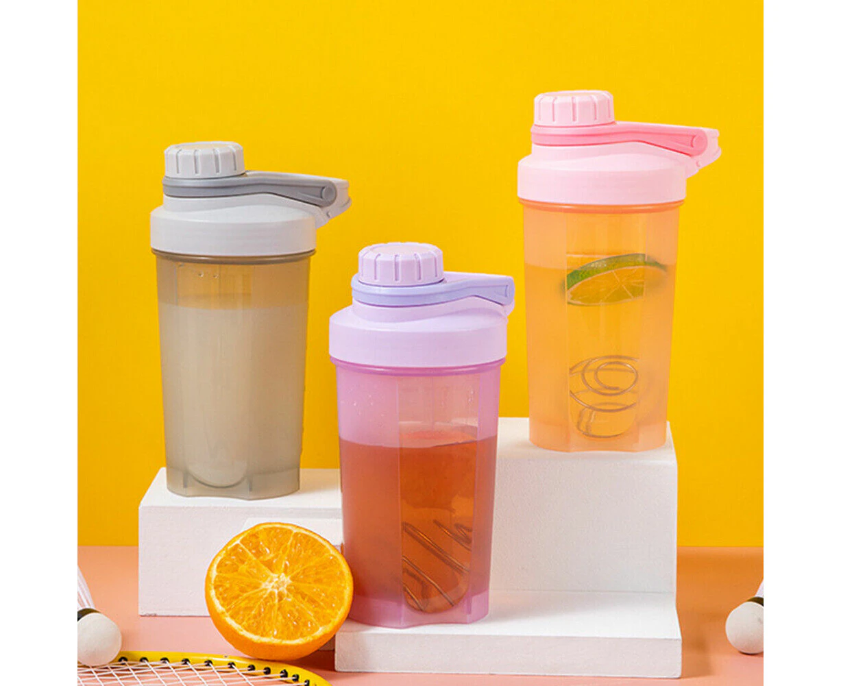 4Pcs 500ml Protein Powder Shake Ball Bottle Sport Mixer Shaker Mixing Drinking Cup