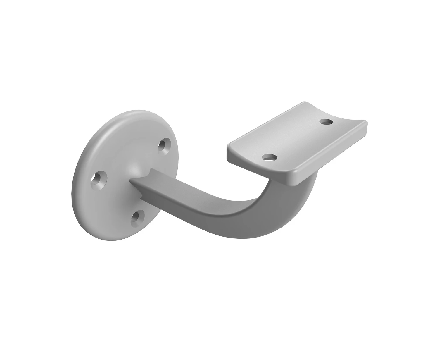 Emro Stair Hand Rail Bracket Extended Visible Fix 80mm Satin 444SPP