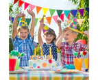 Rainbow Felt Fabric Pennant Banners Multicolor Party Garland for Birthday Party, Classroom Decoration (5 Pack)